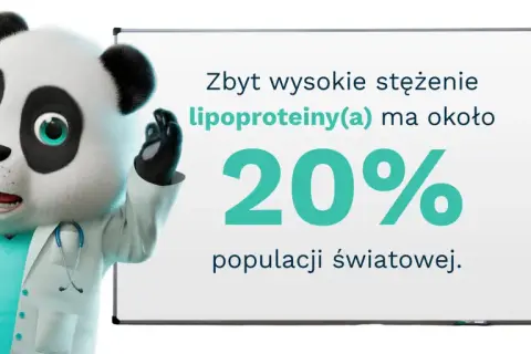 Doktor Panda wyjaśnia: wysokie stężenie lipoproteiny to problem dla 20% populacji.