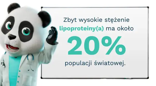Doktor Panda wyjaśnia: wysokie stężenie lipoproteiny to problem dla 20% populacji.