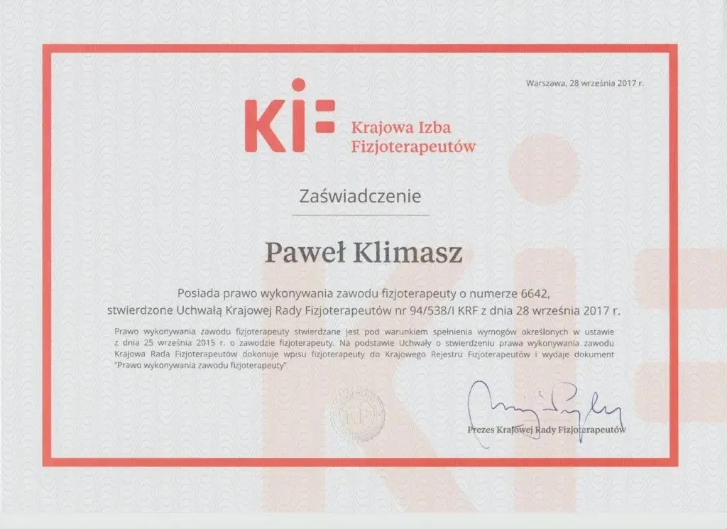 Czy technik fizjoterapii ma prawo wykonywania zawodu i co to oznacza?