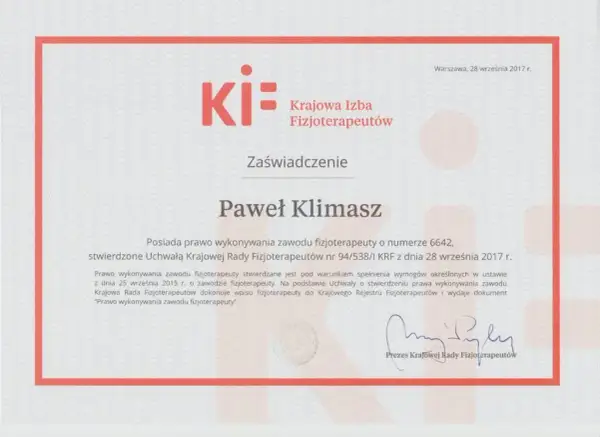 Czy technik fizjoterapii ma prawo wykonywania zawodu i co to oznacza?